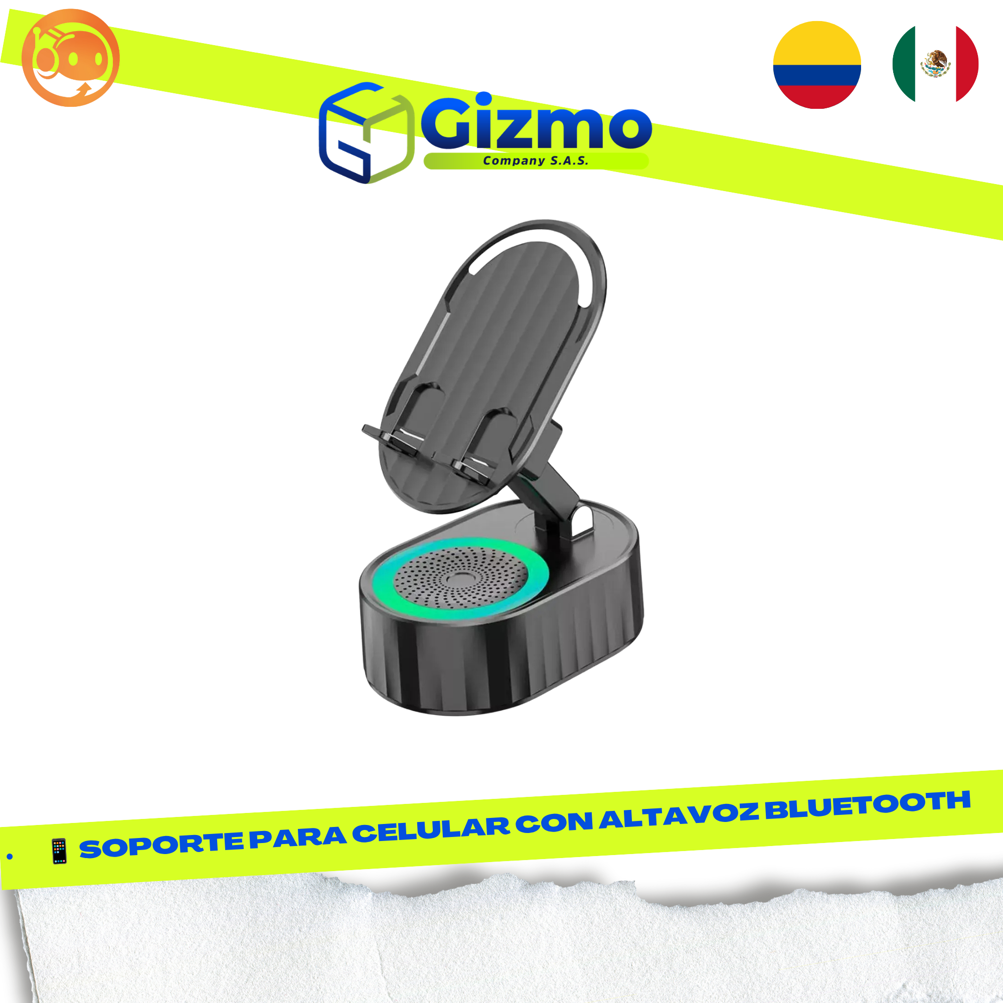 Soporte Para Celular  Altavoz Bluetooth - Imagen 1