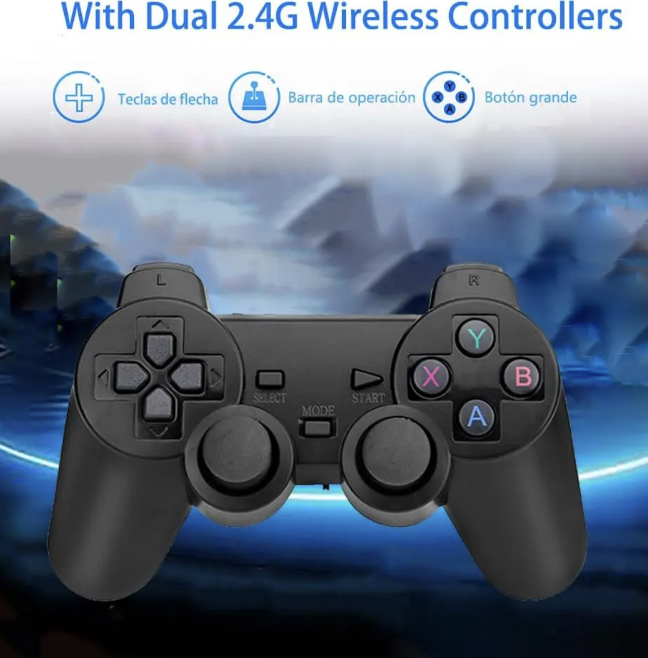 consola juegos reto M8+controles inalamb - Imagen 7