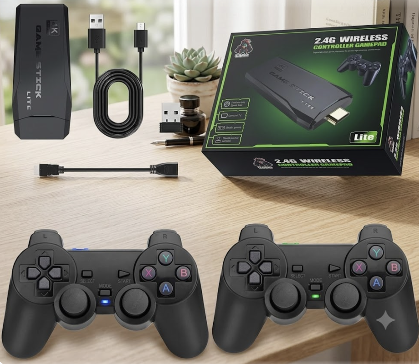 consola juegos reto M8+controles inalamb - Imagen 4
