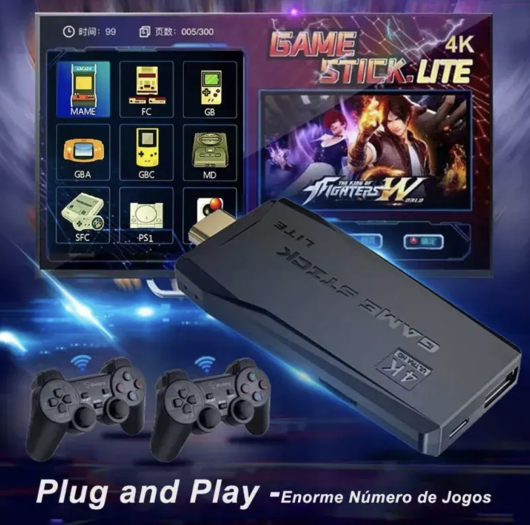 consola juegos reto M8+controles inalamb