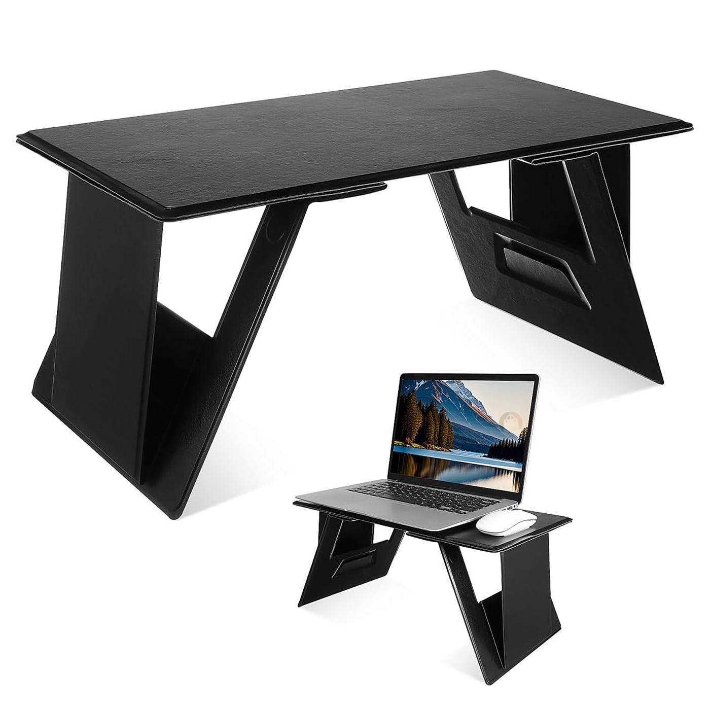 Soporte De Cuero Portátil Mesa Plegable - Imagen 5