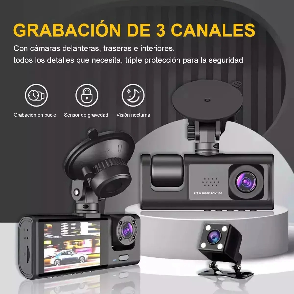 CÁMARAS DE CARRO X3 EM - Imagen 2