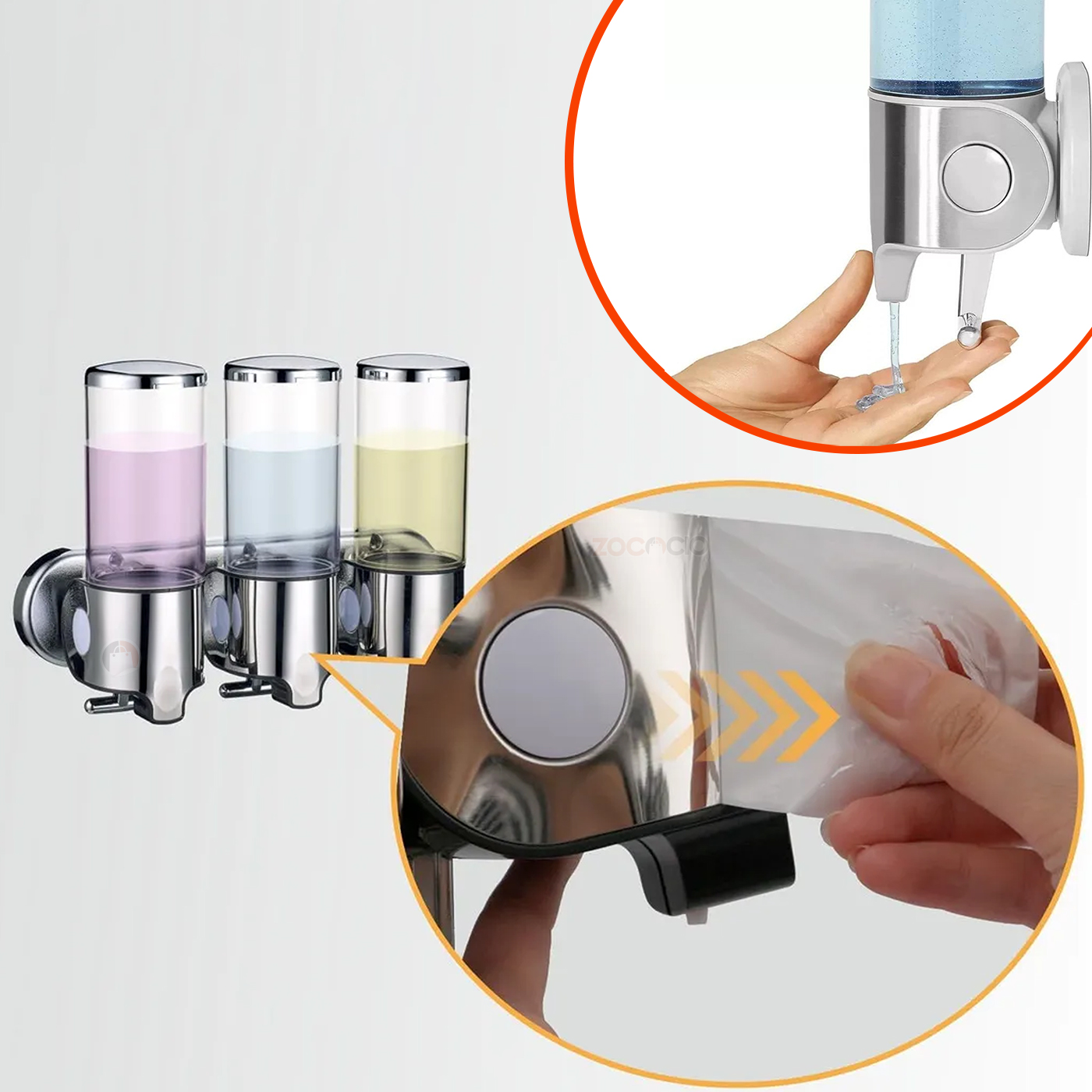 Dispensador De Jabón Liquido De Pared - Imagen 2