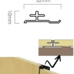 Perfil para WPC Interior – SKU AL222 Color Plateado