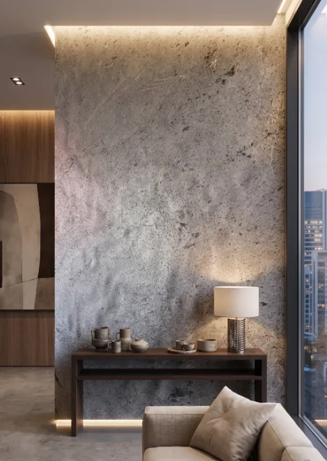 Piedra Texturizada – SKU Silver Grey (240cmx120cm) - Imagen 1