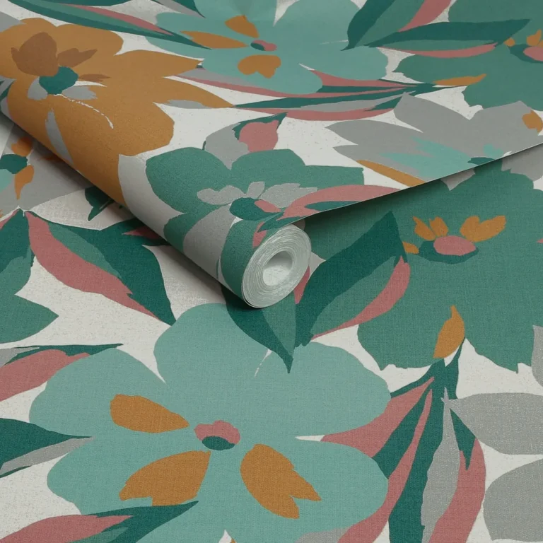 Lámina PVC con Filtro UV Floral Crema