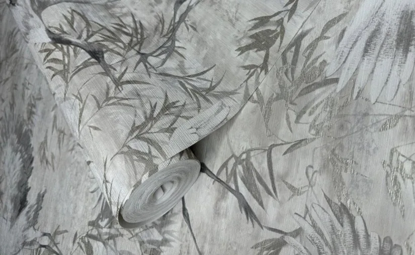 Papel de Colgadura Árboles Natural para Comedor - Imagen 1