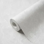 Papel de Colgadura Liso Texturizado Blanco Nube