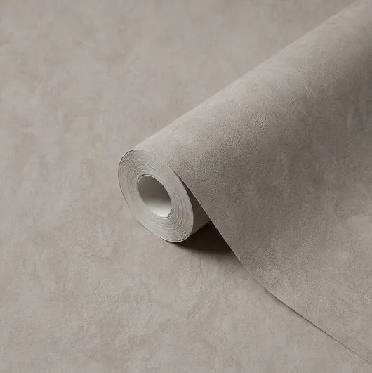 Papel de Colgadura Liso Gris Topo - Imagen 1