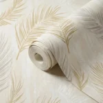 Papel de Colgadura Hojas de Palma Doradas