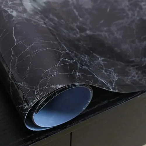 Rollo De Papel Contacto Decorativo Marmol Negro, 45.7 Cm ... - Imagen 3