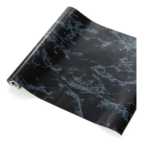 Rollo De Papel Contacto Decorativo Marmol Negro, 45.7 Cm ... - Imagen 4