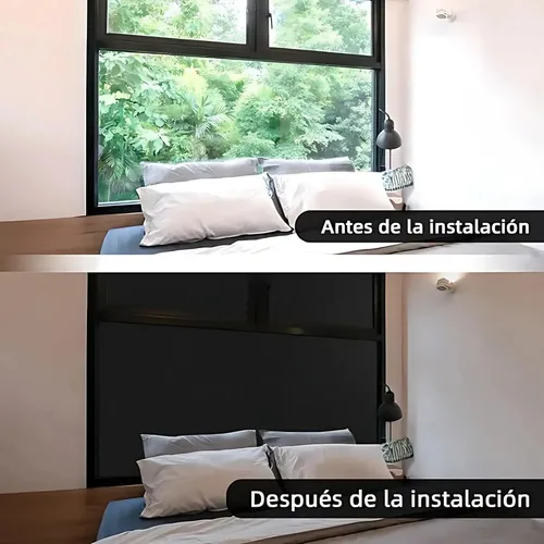 Película Vidrio Ventana Vinilo 100% Oscuridad 60cm*5mts Negro - Imagen 6