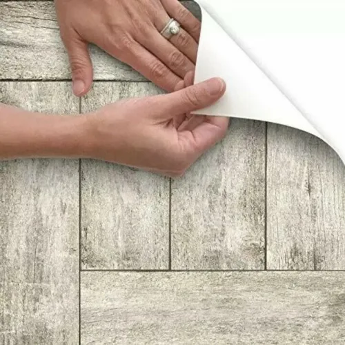 Baldosa Autoadhesiva De Vinilo 30x30 Cms Madera Adhesiva - Imagen 1