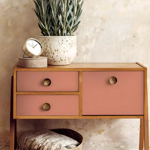 Vinilo Decorativo Rosa Pálido Liso 45cmx15.24m - Imagen 2