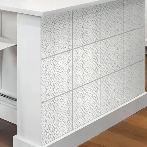 Cuadrado Decorativo Autoadhesivo Geo Gris 30.48cm Pared Vinilo - Imagen 1