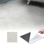 Baldosa Vinilo Autoadhesiva Con-tact Hexagonal Mármol 30.48x30.48 Cm Blanco