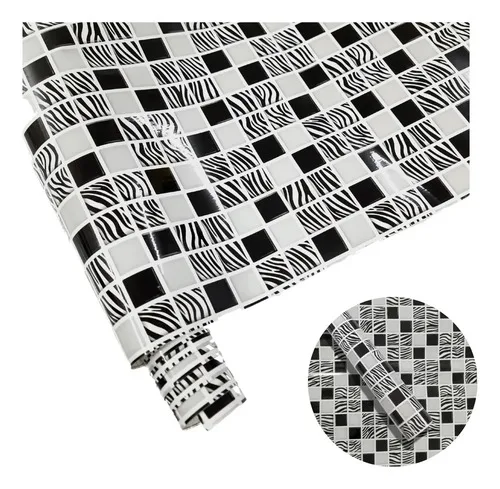 Rollo 50cm X 2mt Vinilo Texturizado Papel Adhesivo Muebles - Imagen 1