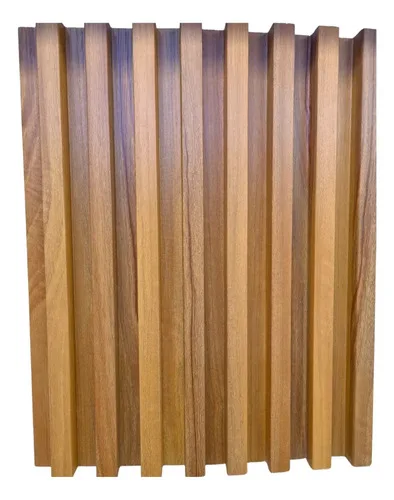 Panel Ripado Wpc Interior Madera Plástica Panel 3d Ranurado - Imagen 5