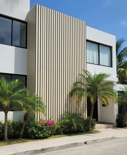 Panel Ripado Wpc Exterior Madera Plástica Panel 3d Ranurado - Imagen 2