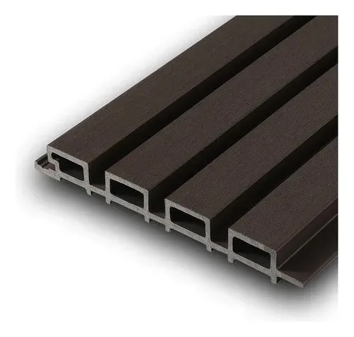 Panel Ripado Wpc Exterior Madera Plástica Panel 3d Ranurado - Imagen 5