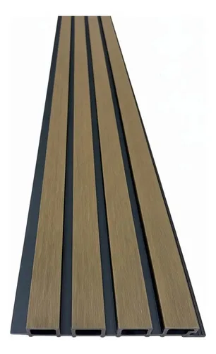 Panel Ripado Wpc Exterior Madera Plástica Panel 3d Ranurado - Imagen 6