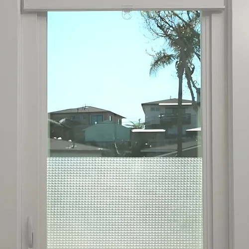 Vinilo Decorativo Privacidad Con-tact Diamante Helado 45cmx15m Ventanas - Imagen 1