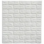 Lamina Adhesiva 3d Ladrillo Blanco Panel Decorativo Ew006 Ladrillo Blanco