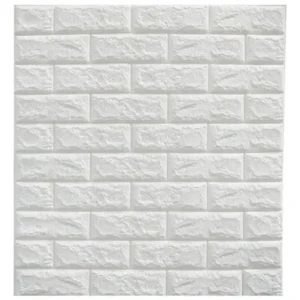 Lamina Adhesiva 3d Ladrillo Blanco Panel Decorativo Ew006 Ladrillo Blanco