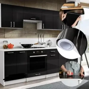 Vinilo Adhesivo 60cmx5 Mts Negro Vinilo Muebles