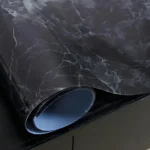Vinilo Decorativo Adhesivo Tipo Mármol Negro, 45.7 Cm X 1