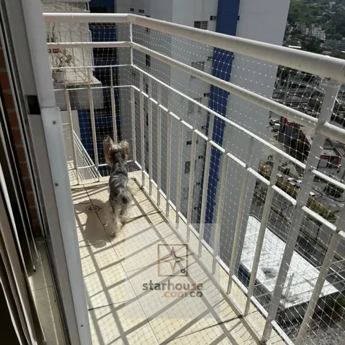 1,80 Mts X 20 Mt Malla Balcón Ventana Seguridad Transparente - Imagen 4