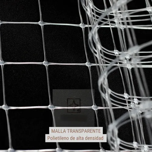 1,80 Mts X 5 Mt Malla Balcón Ventana Seguridad Transparente - Imagen 4