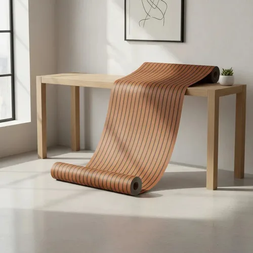Wpc Adhesivo Rollo  60cm X 3 Mts Vinilo Wpc Rollo Espuma Café Oscuro - Imagen 3
