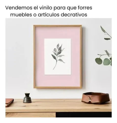 Vinilo Adhesivo 45 Cms X 15 Mts Vinilo Colores Mate Contact Rosa Pastel - Imagen 2
