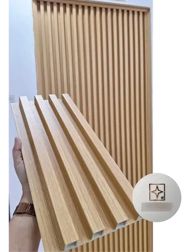 Panel Wpc Interior Caja X 10 Paneles Ripados Paredes 3d Wpc Interior - Leer 2da Foto Madera Clara 005 - Leer Foto 2 - Imagen 5