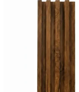 Panel Wpc Interior Caja X 10 Paneles Ripados Paredes 3d Wpc Interior - Leer 2da Foto Cafe Textura